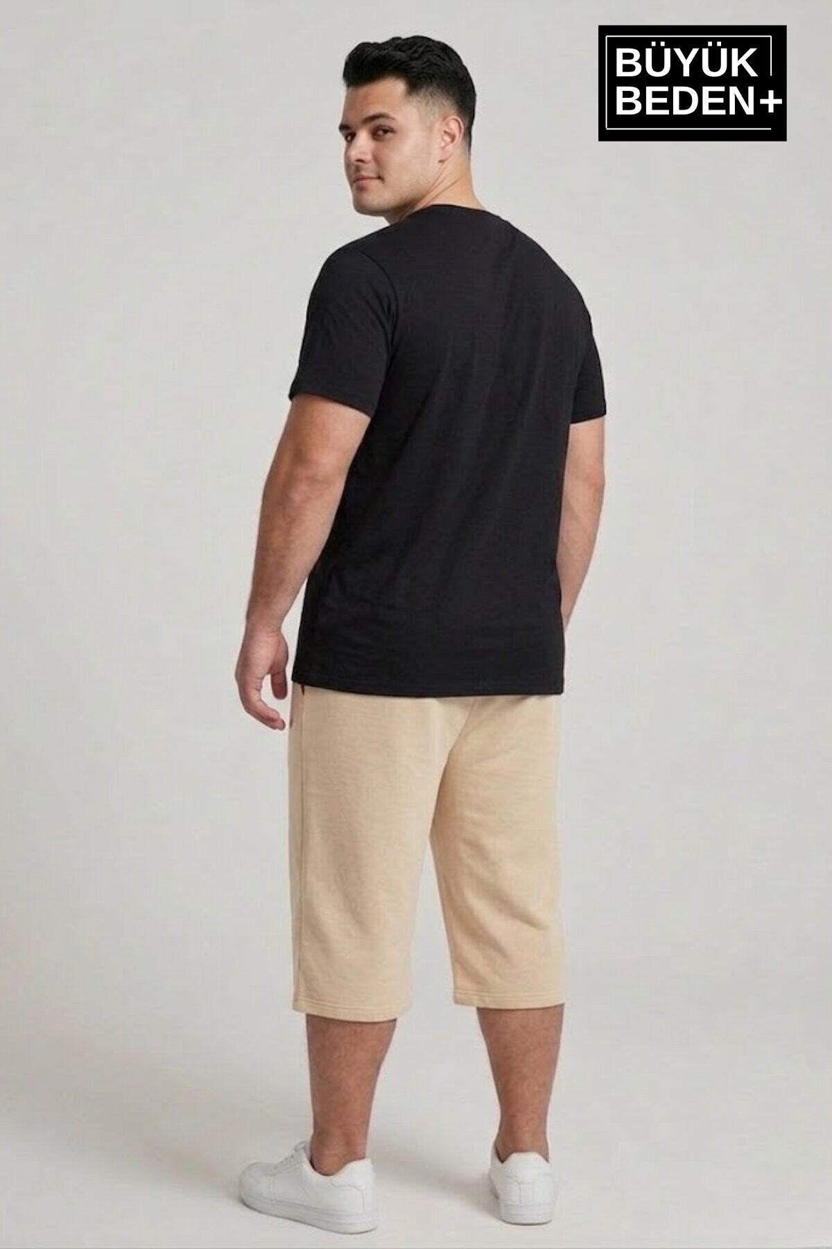 Erkek Büyük Beden Şort 3XL-6XL  Rahat Kesim Diz Altı Günlük Şort-SPR26BSR591