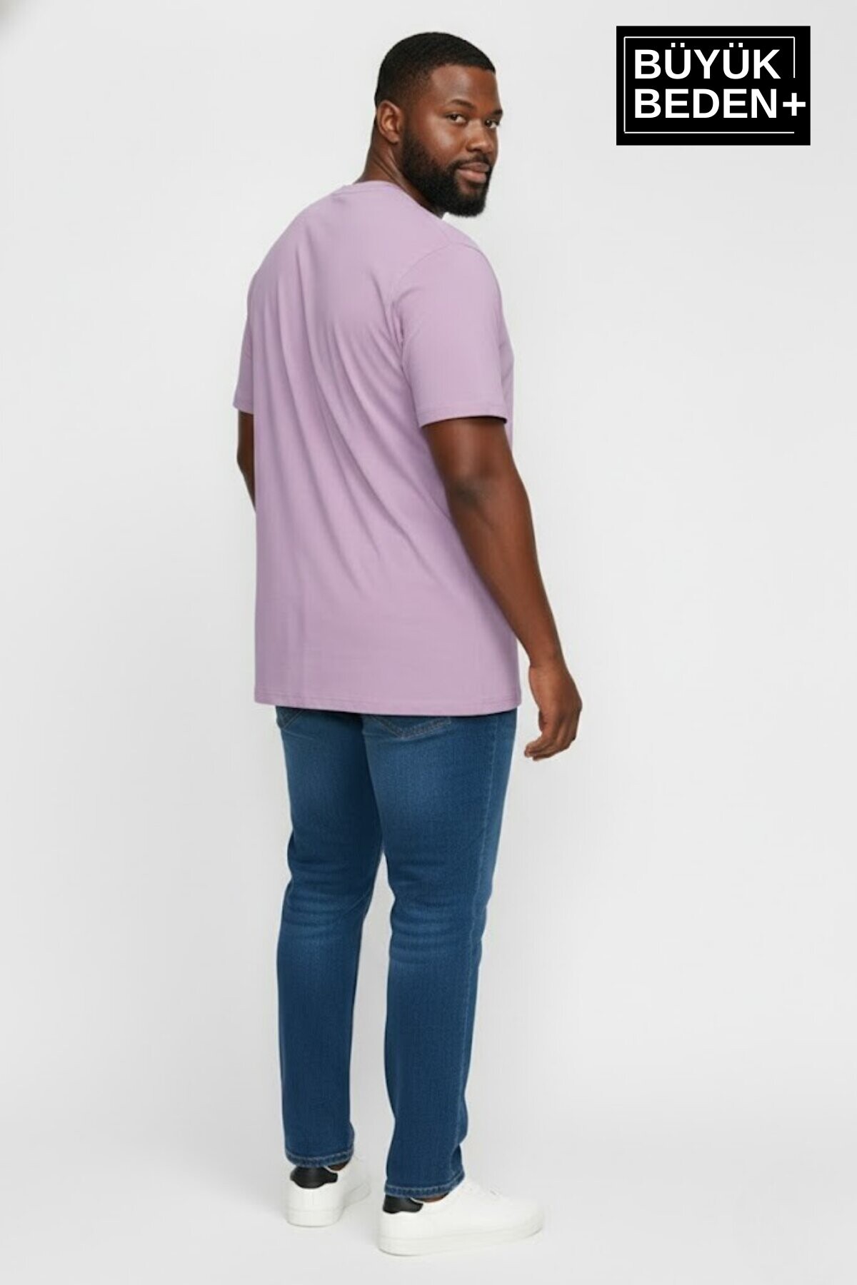 Erkek Büyük Beden Unified Collective Baskılı 3xl-6xl Bisiklet Yaka Tshırt SPR26BTS510-10