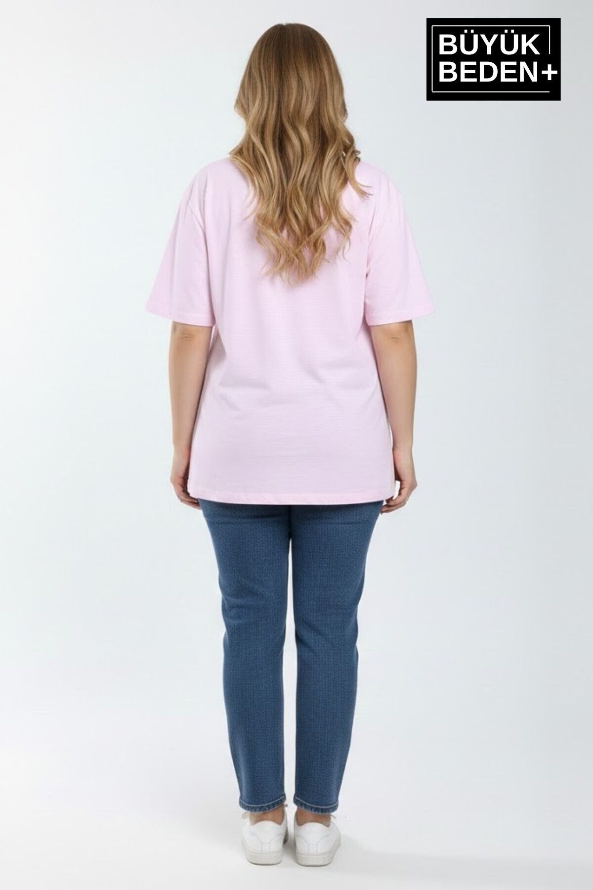 Süperlife Kadın Büyük Beden Unified Collective Baskılı 3xl-6xl Bisiklet Yaka Tshırt SPR26BTSK510-10