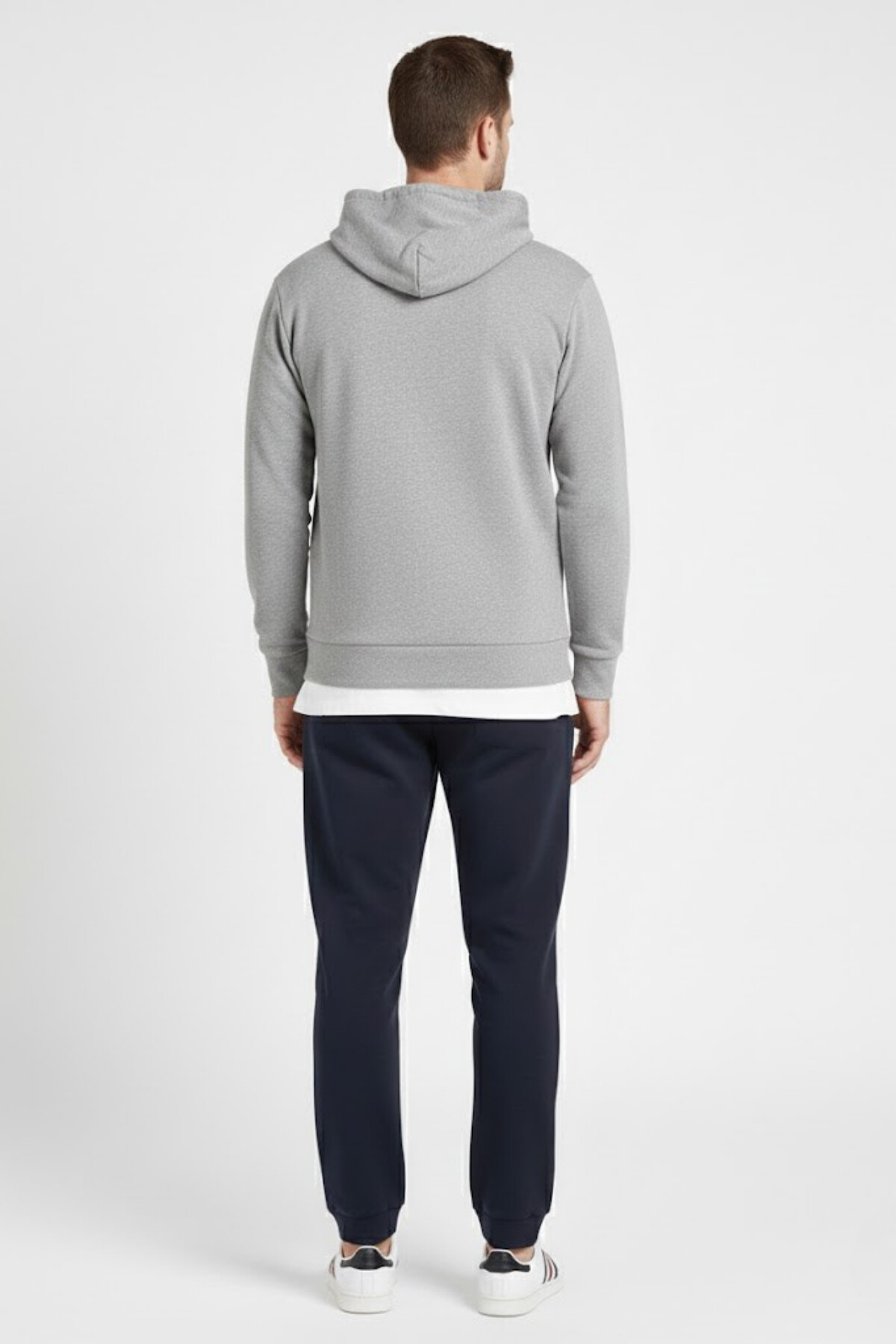 Süperlife Kapşonlu Uzun Kollu Baskılı Dar Kalıp İnce Erkek Sweatshirt SPR 2019K61