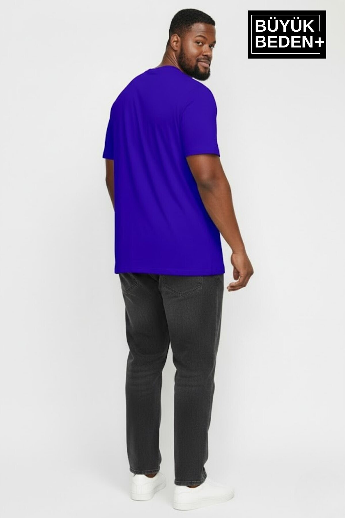 Erkek Büyük Beden M Baskılı 3xl-6xl Bisiklet Yaka Tshırt SPR26BTS510-13