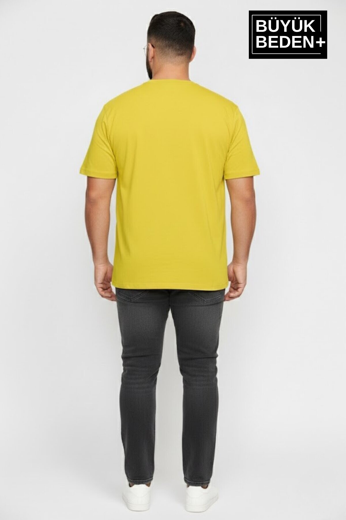 Erkek Büyük Beden M Baskılı 3xl-6xl Bisiklet Yaka Tshırt SPR26BTS510-13