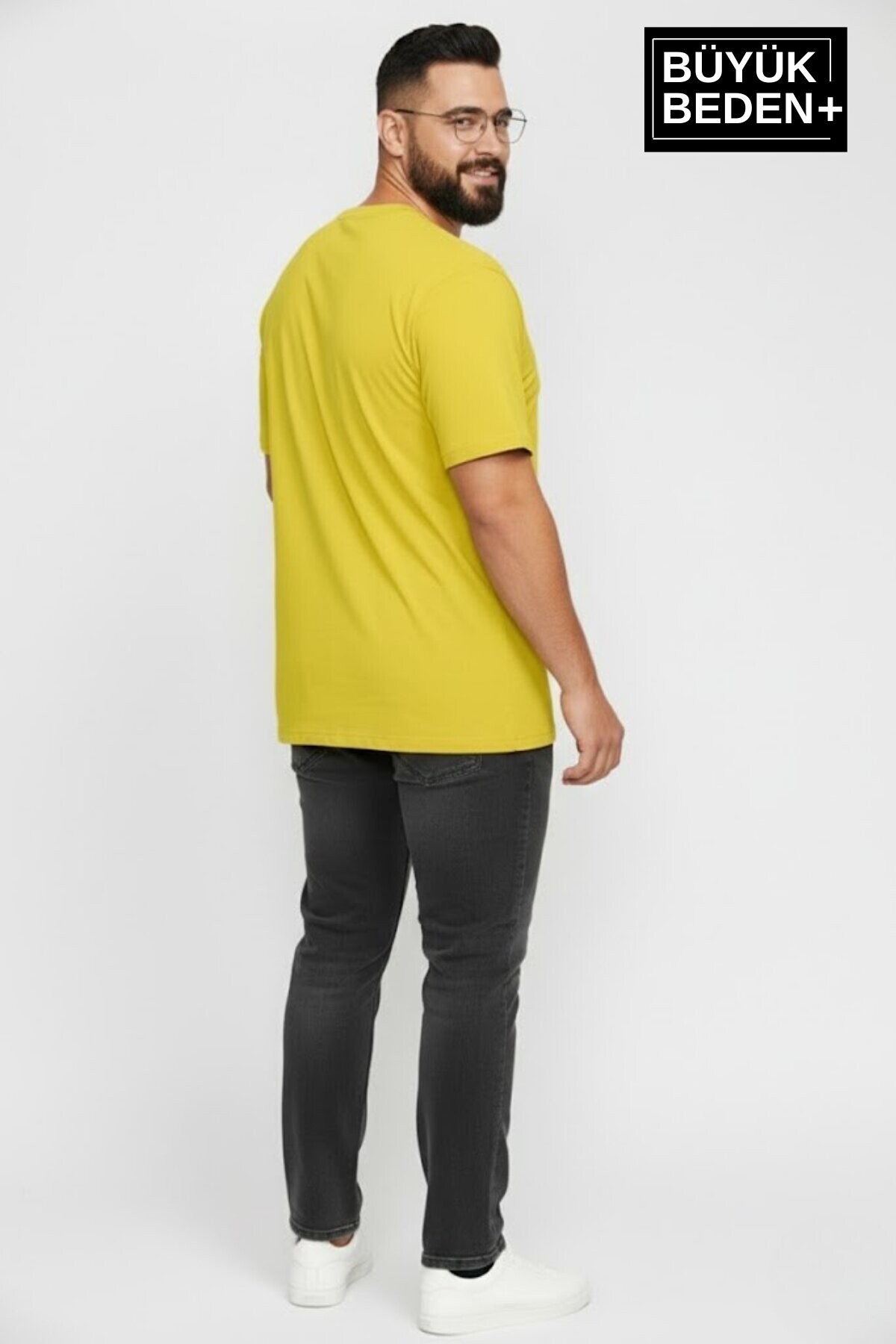 Erkek Büyük Beden NY New York Baskılı 3xl-6xl Bisiklet Yaka Tshırt SPR26BTS510-15