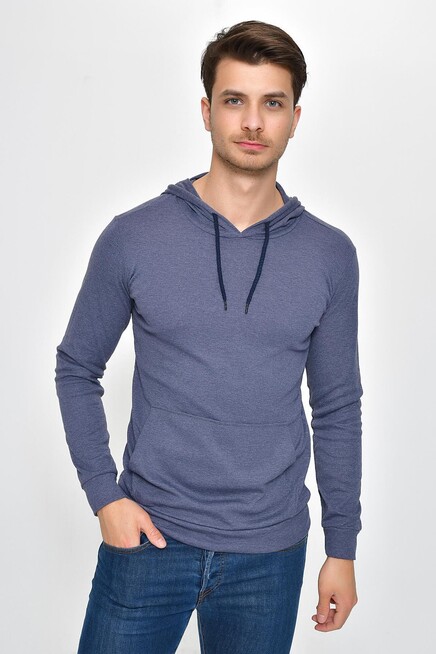 Erkek Kapşonlu Slim Fit Sweatshirt SPR 925