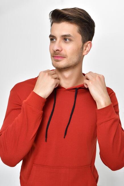 Erkek Kapşonlu Slim Fit Sweatshirt SPR 925