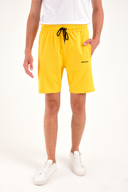 Süperlife Erkek Slim Fit Air Brooklyn Basklı Şort SPR 2020Y09