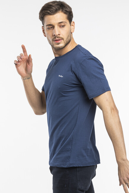 Süperlife Erkek Bisiklet Yaka Dar Kalıp Brooklyn Baskılı Tişort  SPR 266