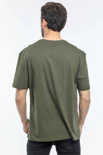 Süperlife Erkek Bisiklet Yaka Slim Fit Californıa  Baskılı  Tişort SPR21Y22