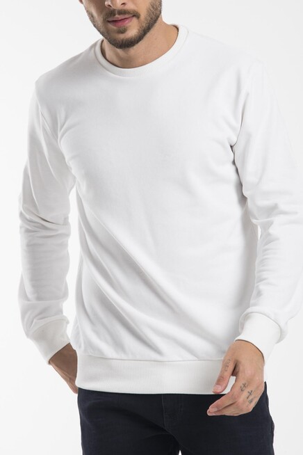 Süperlife Erkek Bisiklet Yaka Regular Fit İnce Sweatshirt SPR 20K30