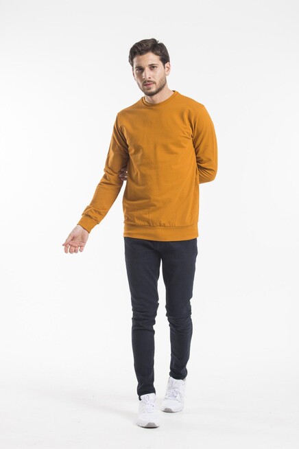 Süperlife Erkek Bisiklet Yaka Regular Fit İnce Sweatshirt SPR 20K30