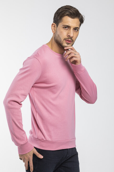 Süperlife Erkek Bisiklet Yaka Slim Fit İnce Sweatshirt SPR 20K17