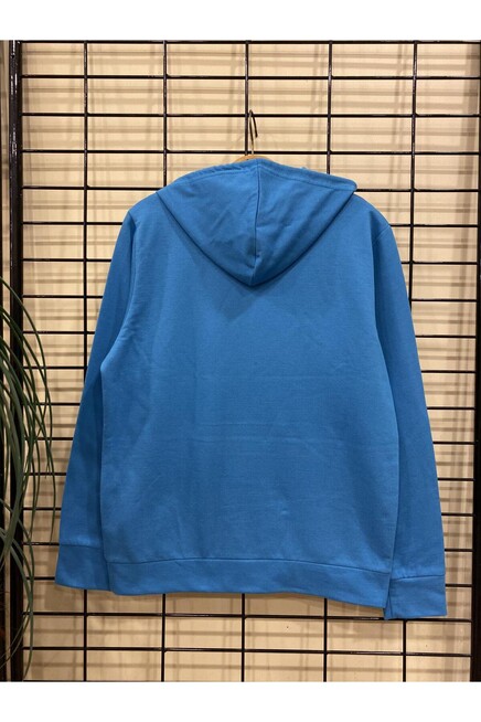 Süperlife Kapşonlu Uzun Kollu Baskılı Dar Kalıp İnce Erkek Sweatshirt SPR 2019K61