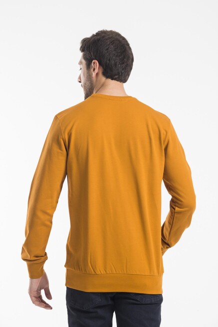 Süperlife Bisiklet Yaka Uzun Kollu Dar Kalıp İnce  Erkek Sweatshirt SPR2019K18