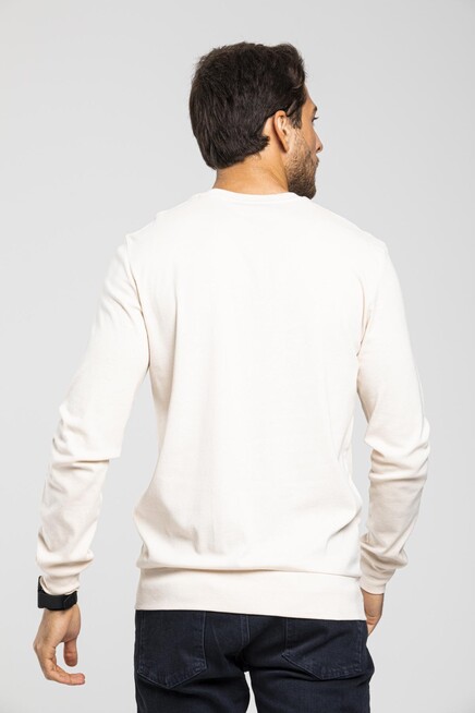 Süperlife Bisiklet Yaka Uzun Kollu Dar Kalıp İnce  Erkek Sweatshirt SPR2019K18