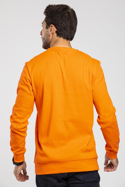 Süperlife Bisiklet Yaka Uzun Kollu Dar Kalıp İnce  Erkek Sweatshirt SPR2019K18