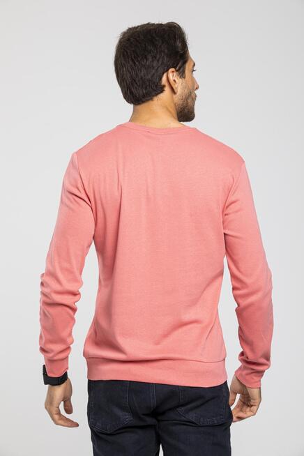 Süperlife Bisiklet Yaka Uzun Kollu Dar Kalıp İnce  Erkek Sweatshirt SPR2019K18