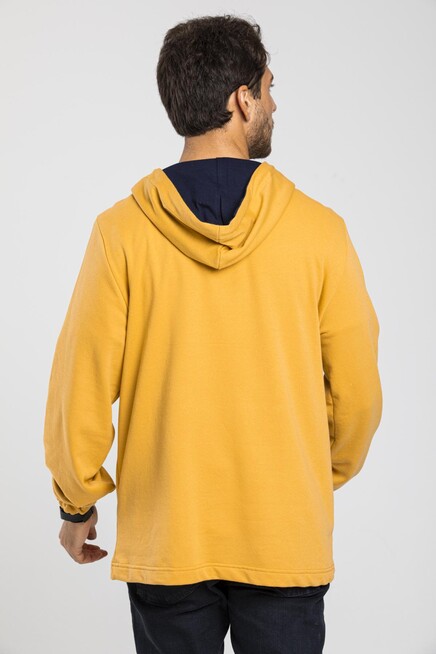 Süperlife Erkek Kapşonlu Yarım Fermuarlı İnce Sweatshirt SPR 20K52