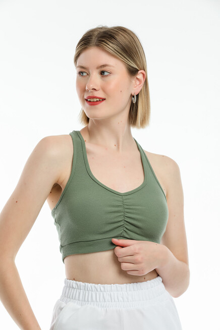 Süperlife Kadın Crop Slim Fit Atlet-Tişort SPR21Y18