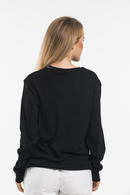 Süperlife Bisiklet Yaka Uzun Kollu Dar Kalıp İnce Sweatshirt SPR21K18