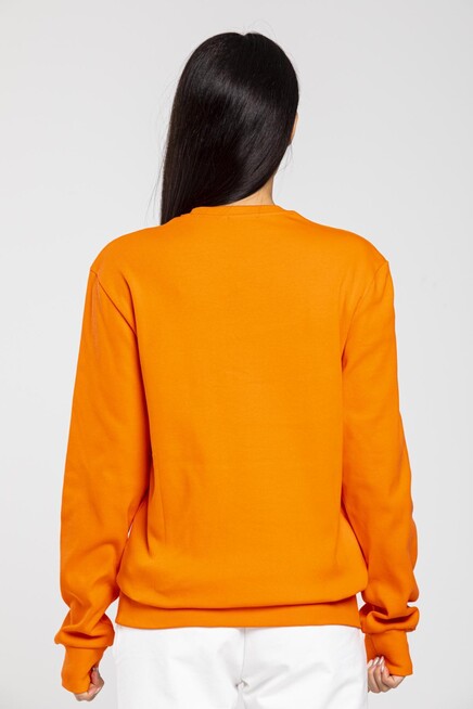 Süperlife Bisiklet Yaka Uzun Kollu Dar Kalıp İnce Sweatshirt SPR21K18