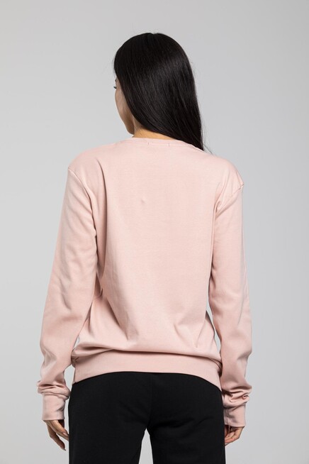 Süperlife Bisiklet Yaka Uzun Kollu Dar Kalıp İnce Sweatshirt SPR21K18