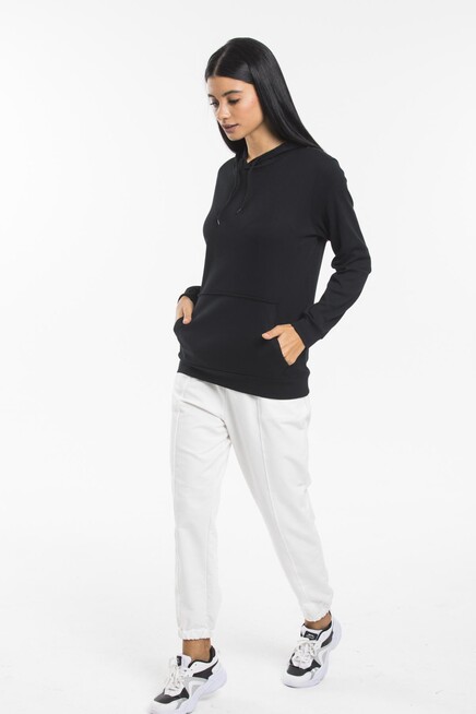 Süperlife Kadın Kapşonlu Regular Fit İnce Sweatshirt spr21k55