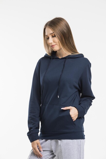 Süperlife Kadın Kapşonlu Regular Fit İnce Sweatshirt spr21k55
