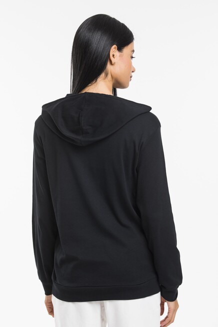 Süperlife Kadın Kapşonlu Regular Fit İnce Sweatshirt spr21k55