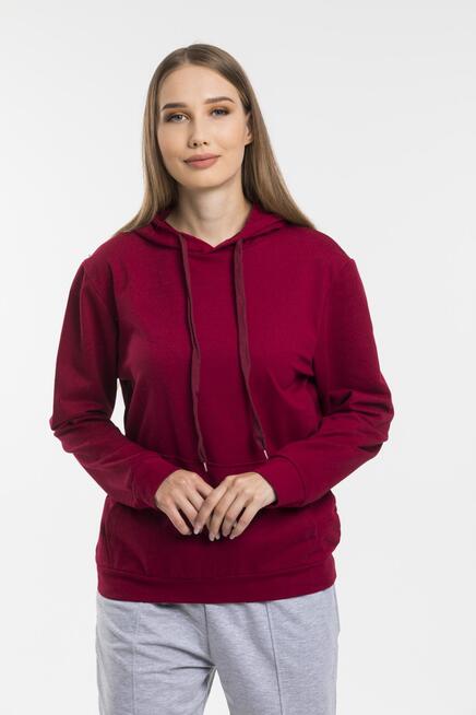 Süperlife Kadın Kapşonlu Regular Fit İnce Sweatshirt spr21k55