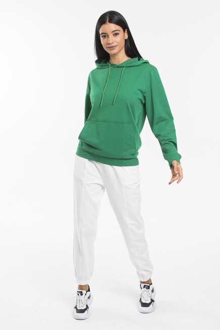 Süperlife Kadın Kapşonlu Regular Fit İnce Sweatshirt spr21k55