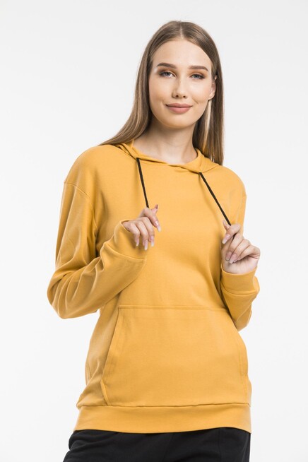 Süperlife Kadın Kapşonlu Regular Fit İnce Sweatshirt spr21k55