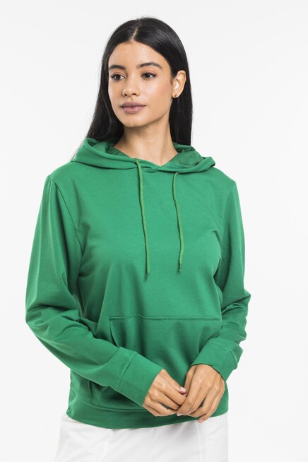 Süperlife Kadın Kapşonlu Regular Fit İnce Sweatshirt spr21k55
