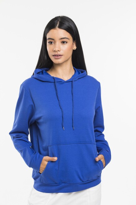 Süperlife Kadın Kapşonlu Regular Fit İnce Sweatshirt spr21k55