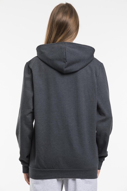 Süperlife Kadın Kapşonlu Regular Fit İnce Sweatshirt spr21k55