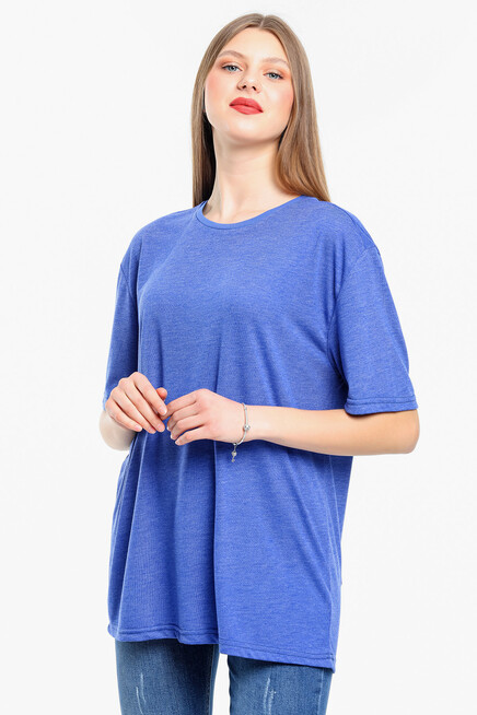 Süperlife Kadın Bisiklet Yaka Standart &Regular Fit Tişort spr21yk30