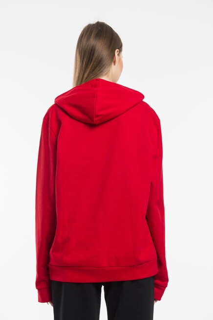 Süperlife Kadın Kapşonlu Regular Fit Baskılı İnce Sweatshirt SPR21K61