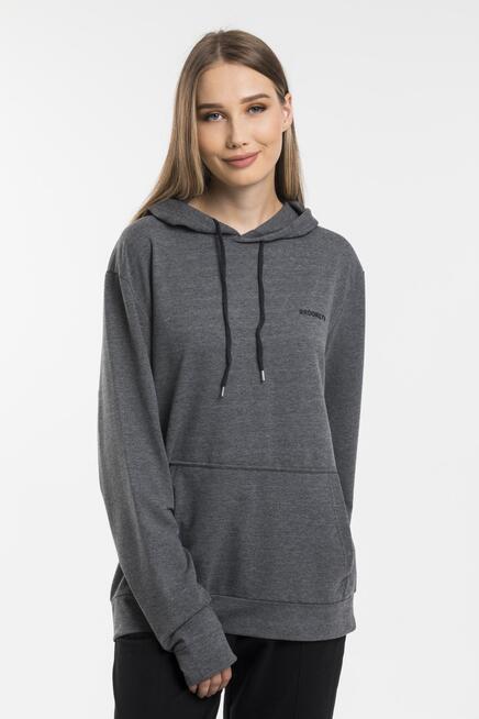 Süperlife Kadın Kapşonlu Regular Fit Baskılı İnce Sweatshirt SPR21K61