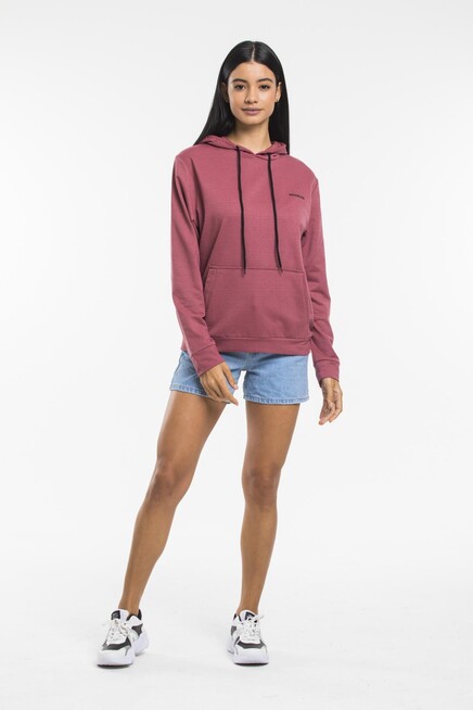 Süperlife Kadın Kapşonlu Regular Fit Baskılı İnce Sweatshirt SPR21K61