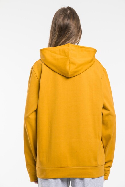 Süperlife Kadın Kapşonlu Regular Fit Baskılı İnce Sweatshirt SPR21K61