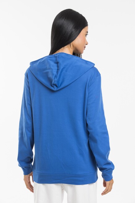 Süperlife Kadın Kapşonlu Regular Fit Baskılı İnce Sweatshirt SPR21K61