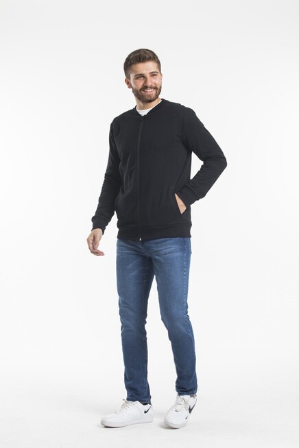 Süperlife Erkek Kalın Floda Cepli Regular Fit İnce Hırka SPR 20K63