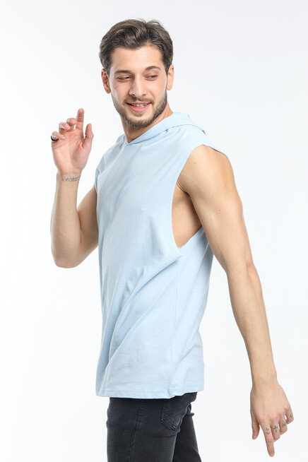 Süperlife Erkek Kapşonlu Standart &Regular Kalıp Fit Tişort SPR21Y04