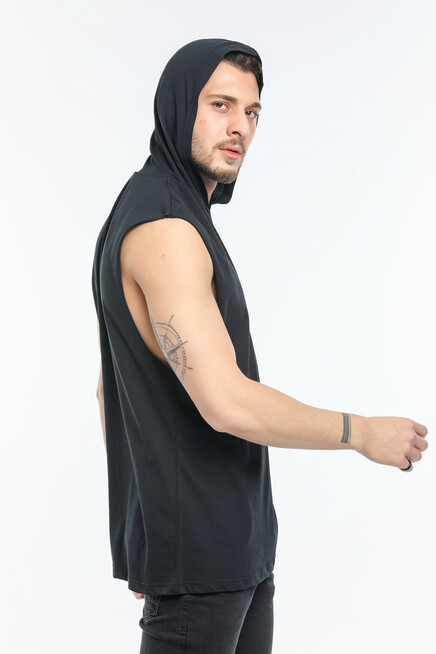 Süperlife Erkek Kapşonlu Standart &Regular Kalıp Fit Tişort SPR21Y04