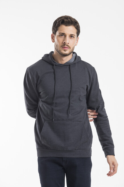 Süperlife Erkek Kapşonlu Regular Fit İnce Sweatshirt SPR 20K55