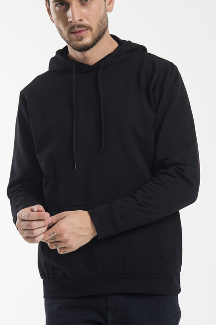 Süperlife Erkek Kapşonlu Regular Fit İnce Sweatshirt SPR 20K55