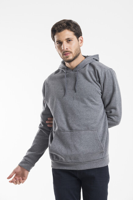 Süperlife Erkek Kapşonlu Regular Fit İnce Sweatshirt SPR 20K55