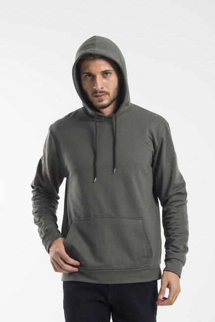 Süperlife Erkek Kapşonlu Regular Fit İnce Sweatshirt SPR 20K55