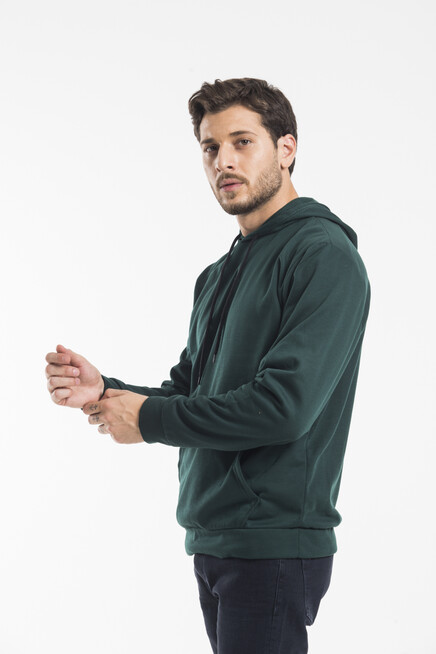 Süperlife Erkek Kapşonlu Regular Fit İnce Sweatshirt SPR 20K55
