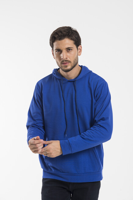 Süperlife Erkek Kapşonlu Regular Fit İnce Sweatshirt SPR 20K55