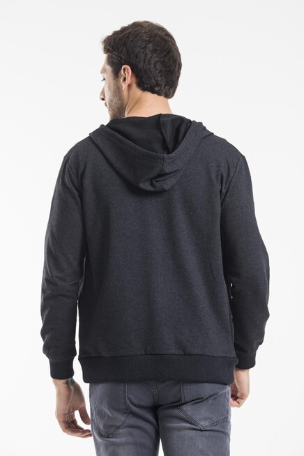 Süperlife Erkek Kapşonlu Regular Fit Yan Cepli İnce Hırka SPR 20K62